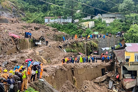 Rescue Operation after quarry collapse